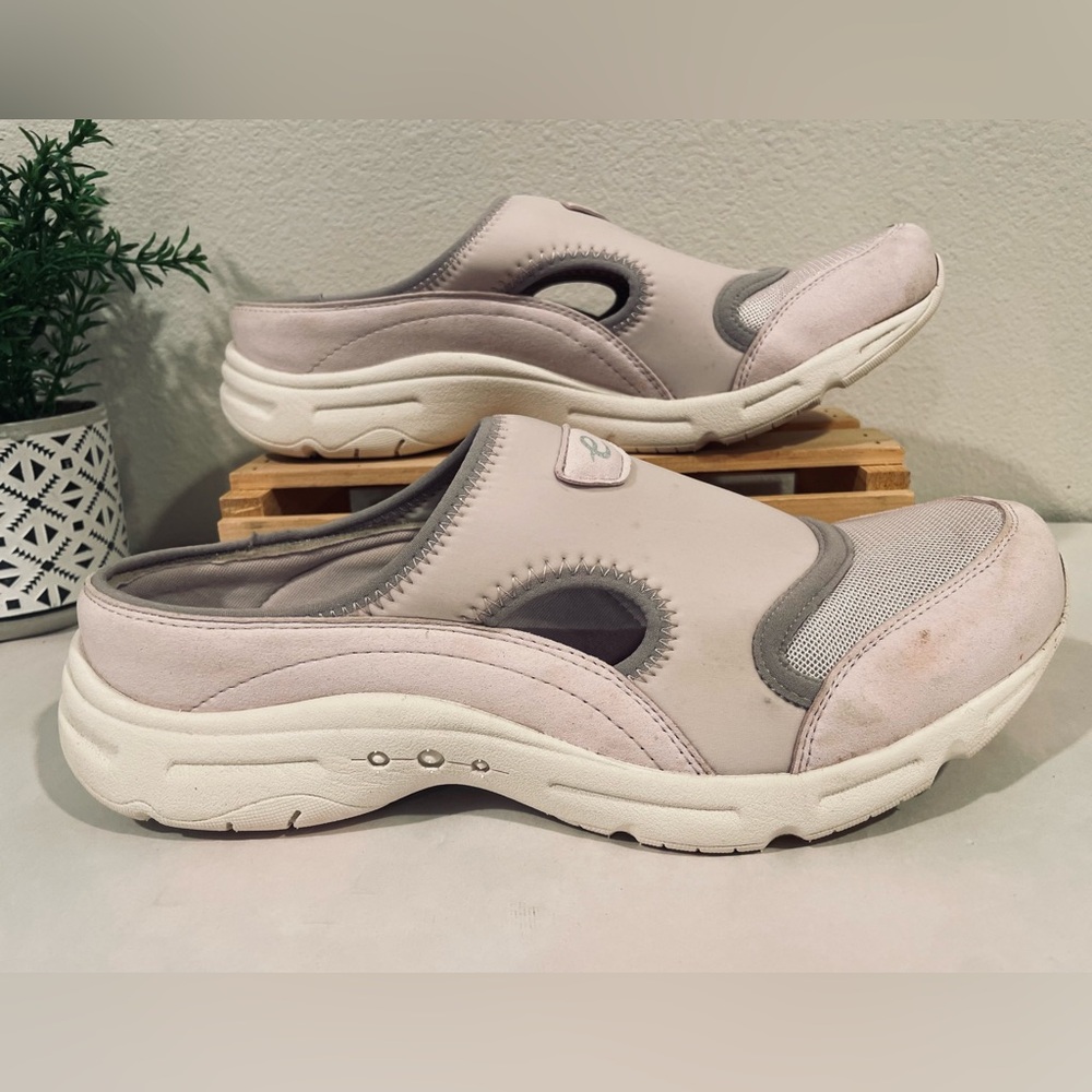 🥳BOGO! Easy Spirit Traver2 Pinkish Lavender Mesh Sporty Mules | Fair